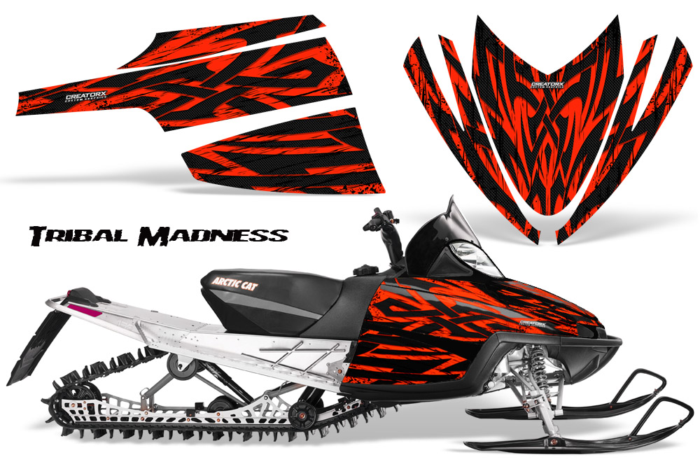 Arctic Cat M Series CrossFire Graphics Kit Tribal Madness Red